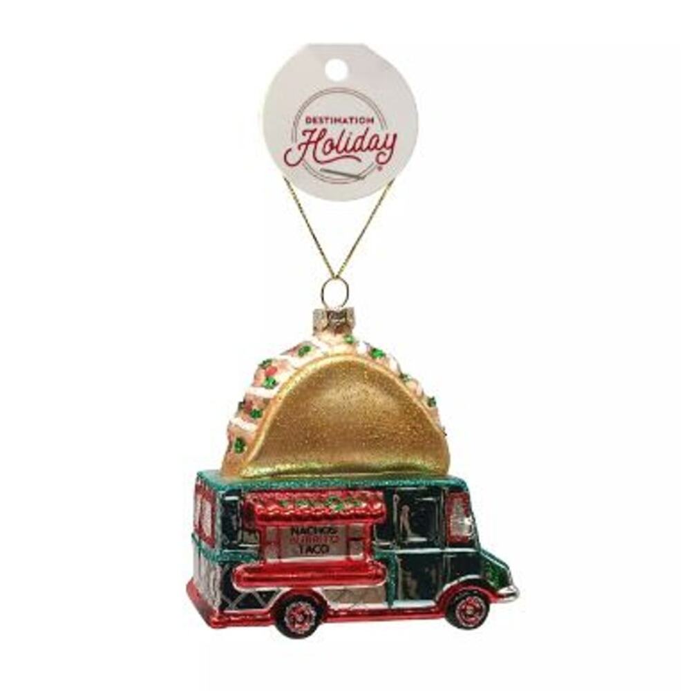 Destination Holiday Taco Truck Christmas Ornament
